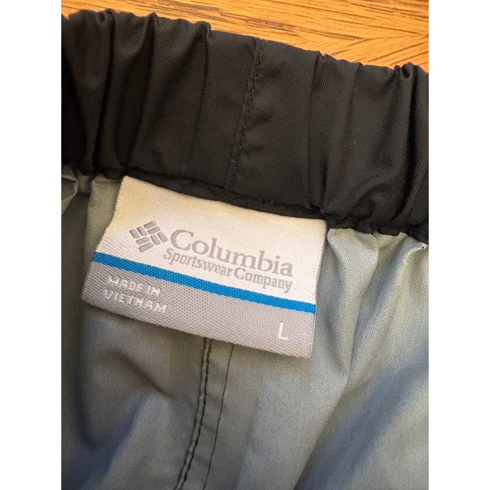 Columbia Kids Black Rain Pants Elastic Waist Cargo Pocket Outdoor‎ Size Large - Picture 8 of 10